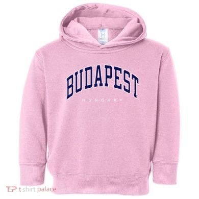 Budapest Hungary Varsity Style Toddler Hoodie