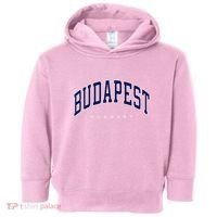 Budapest Hungary Varsity Style Toddler Hoodie thumb 0