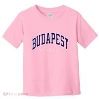 Budapest Hungary Varsity Style Toddler T-Shirt thumb 0