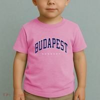 Budapest Hungary Varsity Style Toddler T-Shirt thumb 2