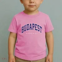 Budapest Hungary Varsity Style Toddler T-Shirt thumb 2