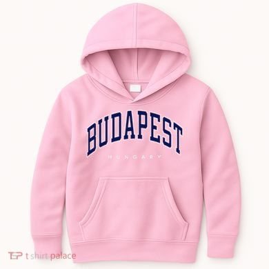 Budapest Hungary Varsity Style Kids Hoodie