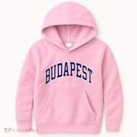 Budapest Hungary Varsity Style Kids Hoodie thumb 0