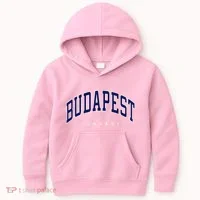 Budapest Hungary Varsity Style Kids Hoodie thumb 0