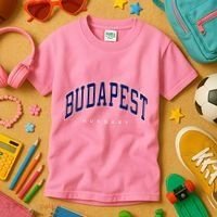 Budapest Hungary Varsity Style Kids T-Shirt thumb 3