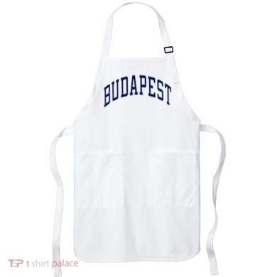 Budapest Hungary Varsity Style Apron