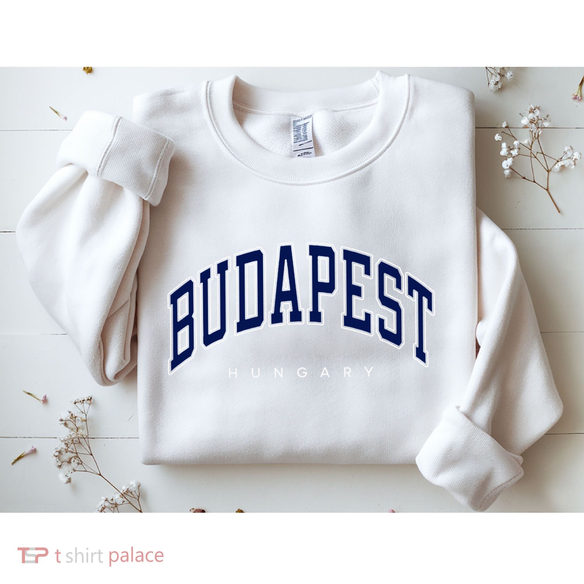 Budapest Hungary Varsity Style Sweatshirt