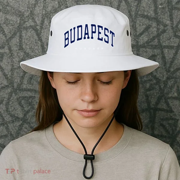 Budapest Hungary Varsity Style Bucket Hat
