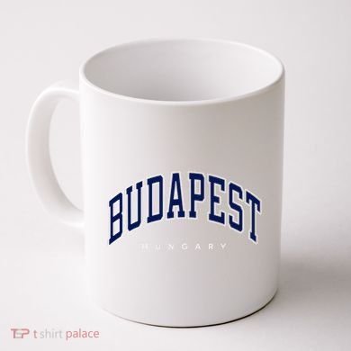 Budapest Hungary Varsity Style Coffee Mug