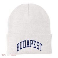 Budapest Hungary Varsity Style Beanie thumb 0