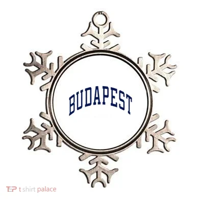 Budapest Hungary Varsity Style Ornament