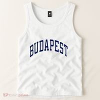 Budapest Hungary Varsity Style Tank Top thumb 2