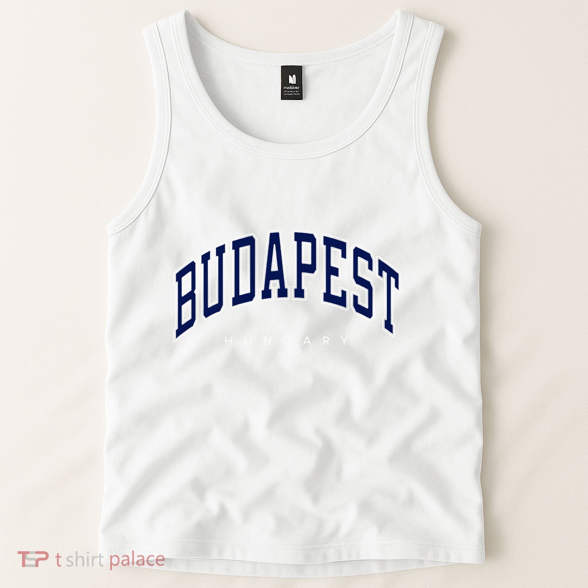 Budapest Hungary Varsity Style Tank Top