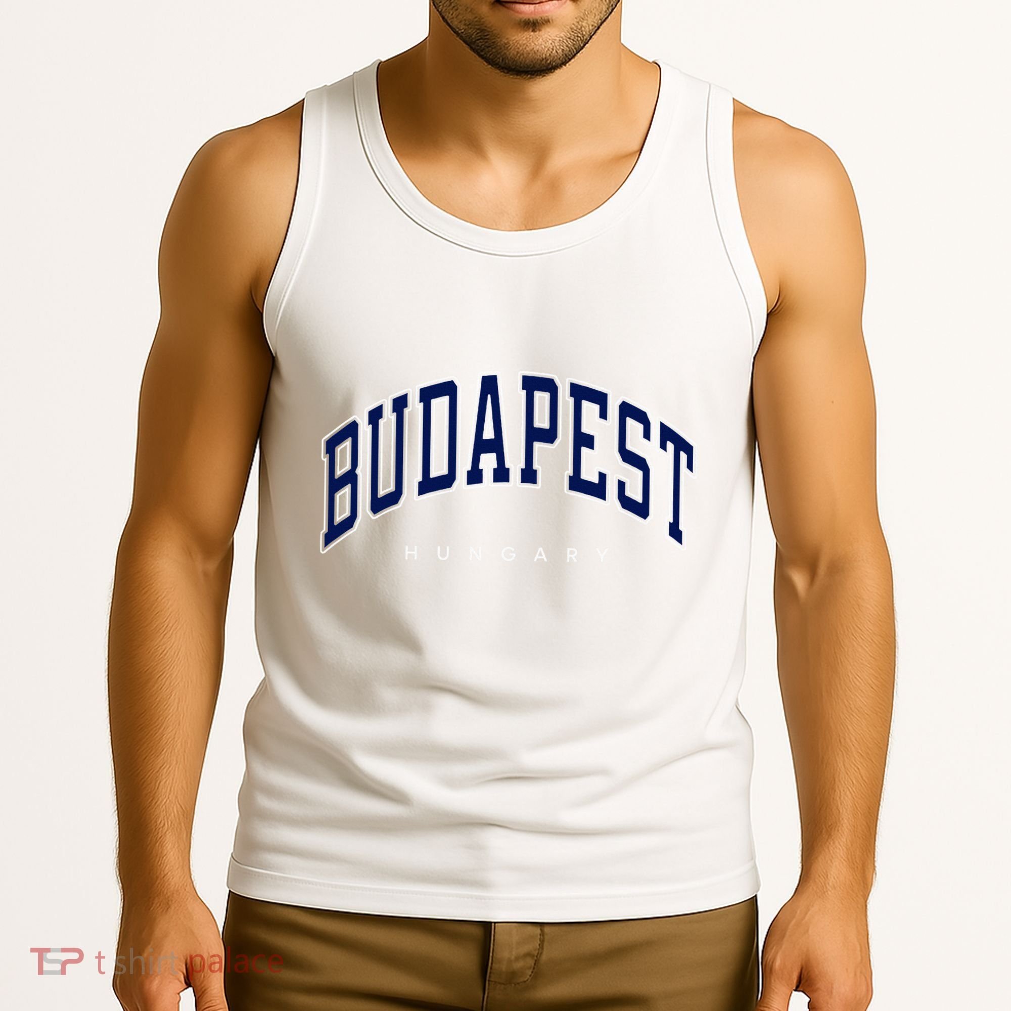 Budapest Hungary Varsity Style Tank Top