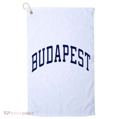 Budapest Hungary Varsity Style Golf Towel