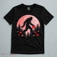 Bigfoot Heart Valentines Day T-Shirt thumb 5