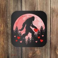 Bigfoot Heart Valentines Day Coaster thumb 0