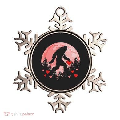 Bigfoot Heart Valentines Day Ornament
