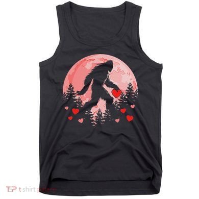 Bigfoot Heart Valentines Day Tank Top