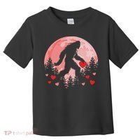 Bigfoot Heart Valentines Day Toddler T-Shirt thumb 0