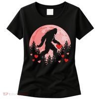 Bigfoot Heart Valentines Day Women's T-Shirt thumb 0