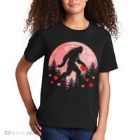 Bigfoot Heart Valentines Day Kids T-Shirt thumb 2