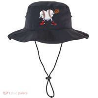 Baseball Heart Valentines Day Dabbing Baseball Catcher Bucket Hat thumb 0