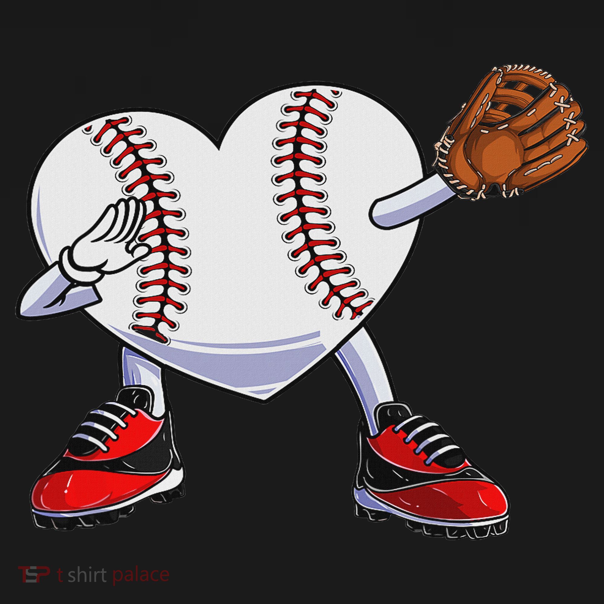 Baseball Heart Valentines Day Dabbing Baseball Catcher Women's Tank Top