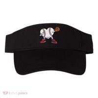 Baseball Heart Valentines Day Dabbing Baseball Catcher Visor thumb 0