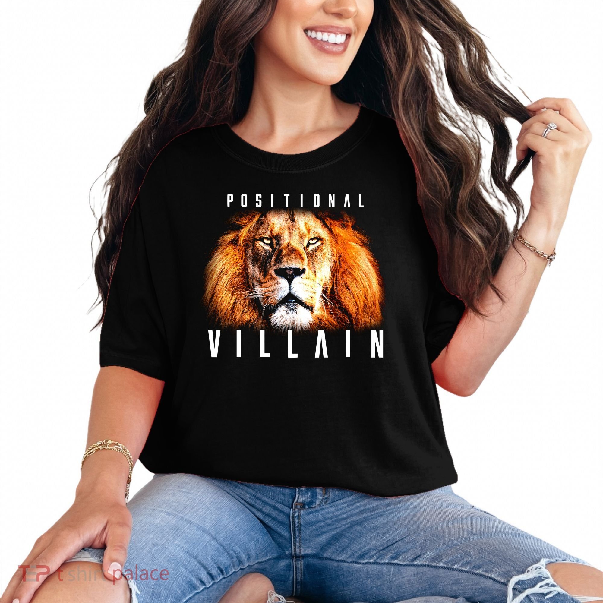 Wearing Positional Villain Comfort Colors T-Shirt