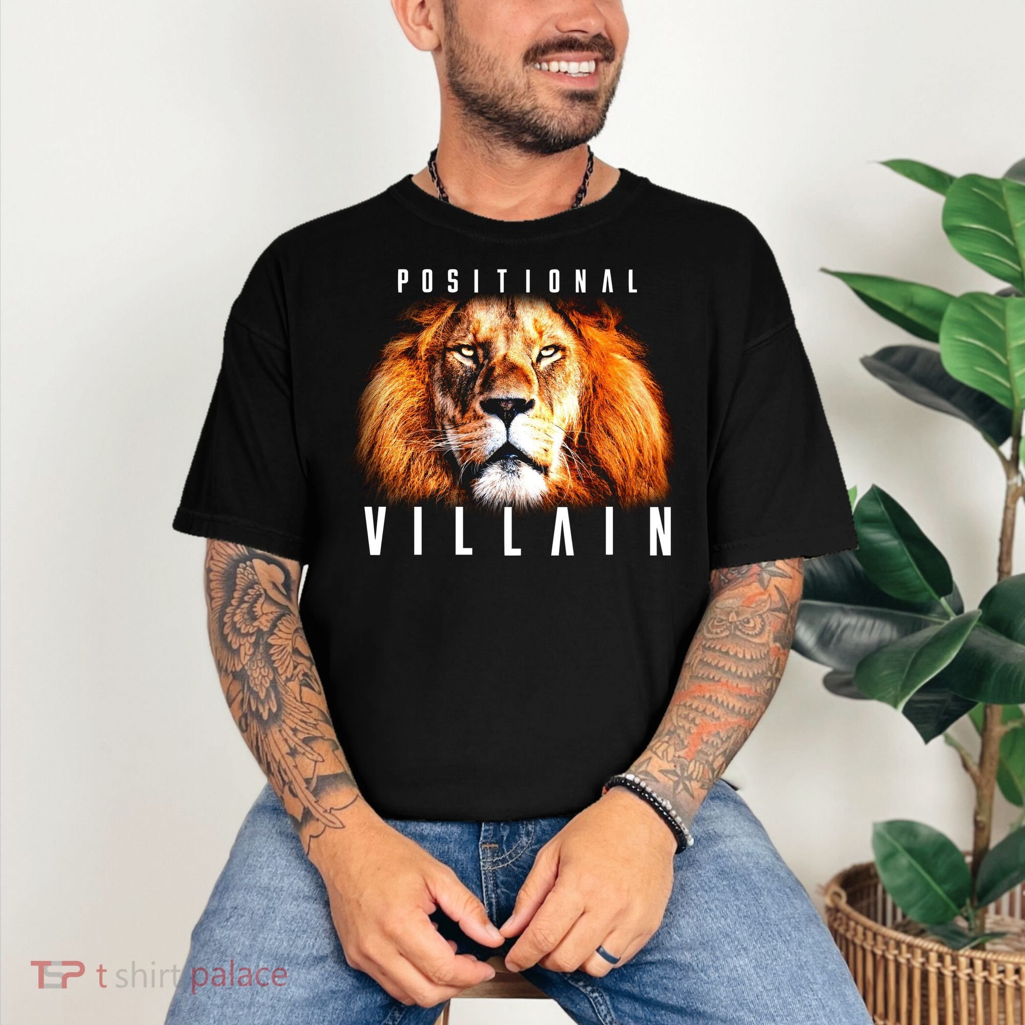 Wearing Positional Villain Comfort Colors T-Shirt