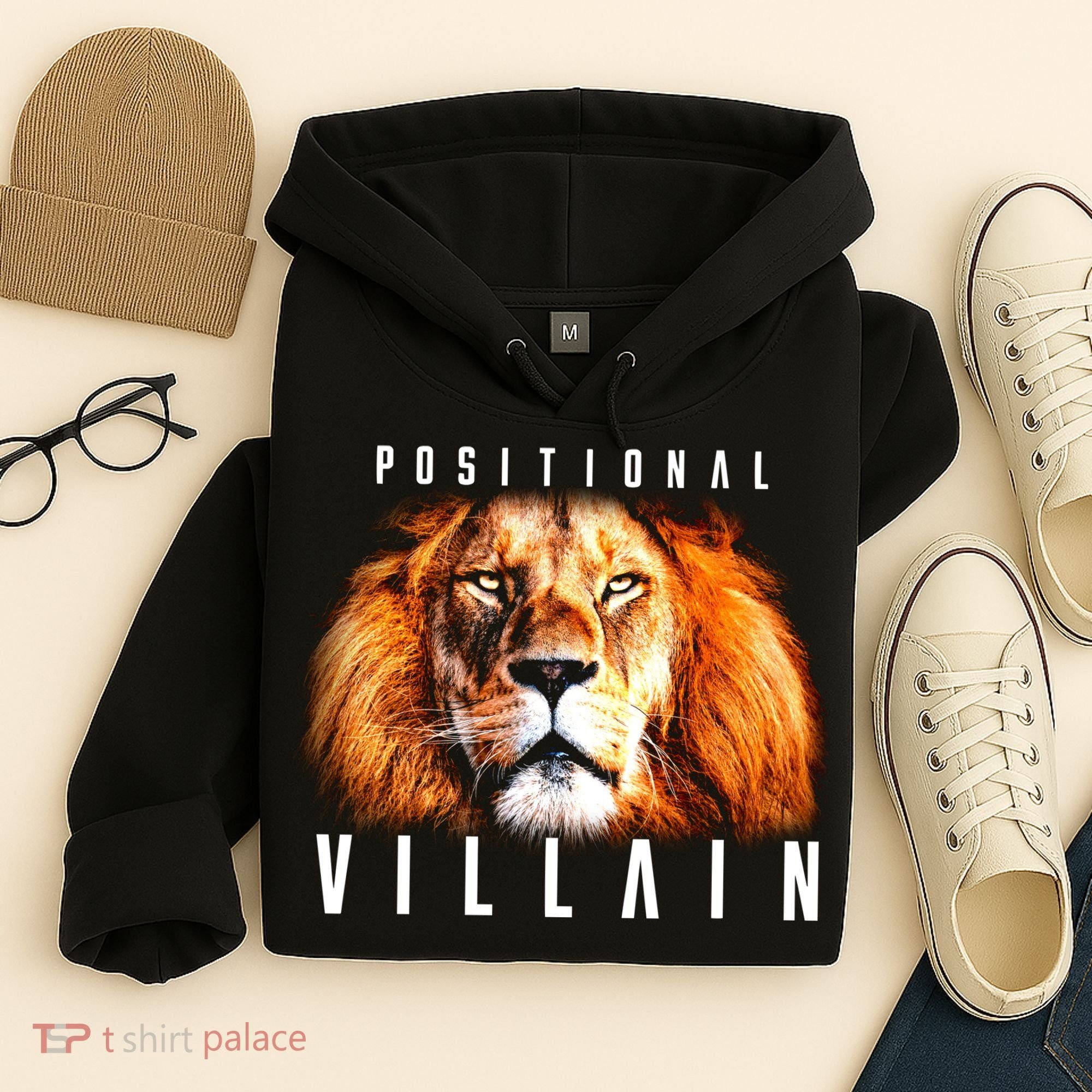 Wearing Positional Villain Hoodie