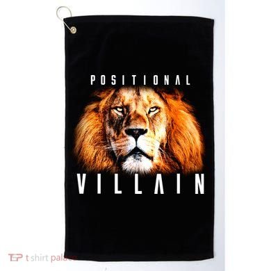 Wearing Positional Villain Golf Towel