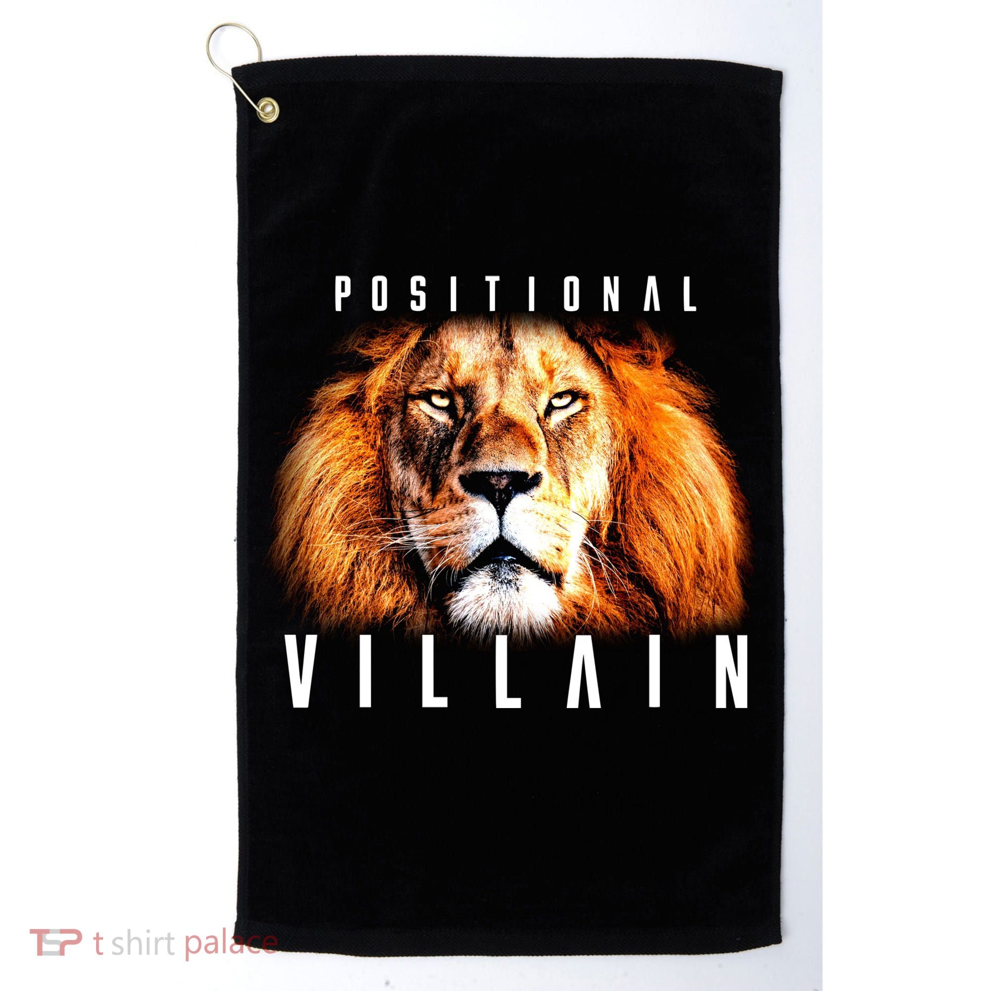 Wearing Positional Villain Golf Towel