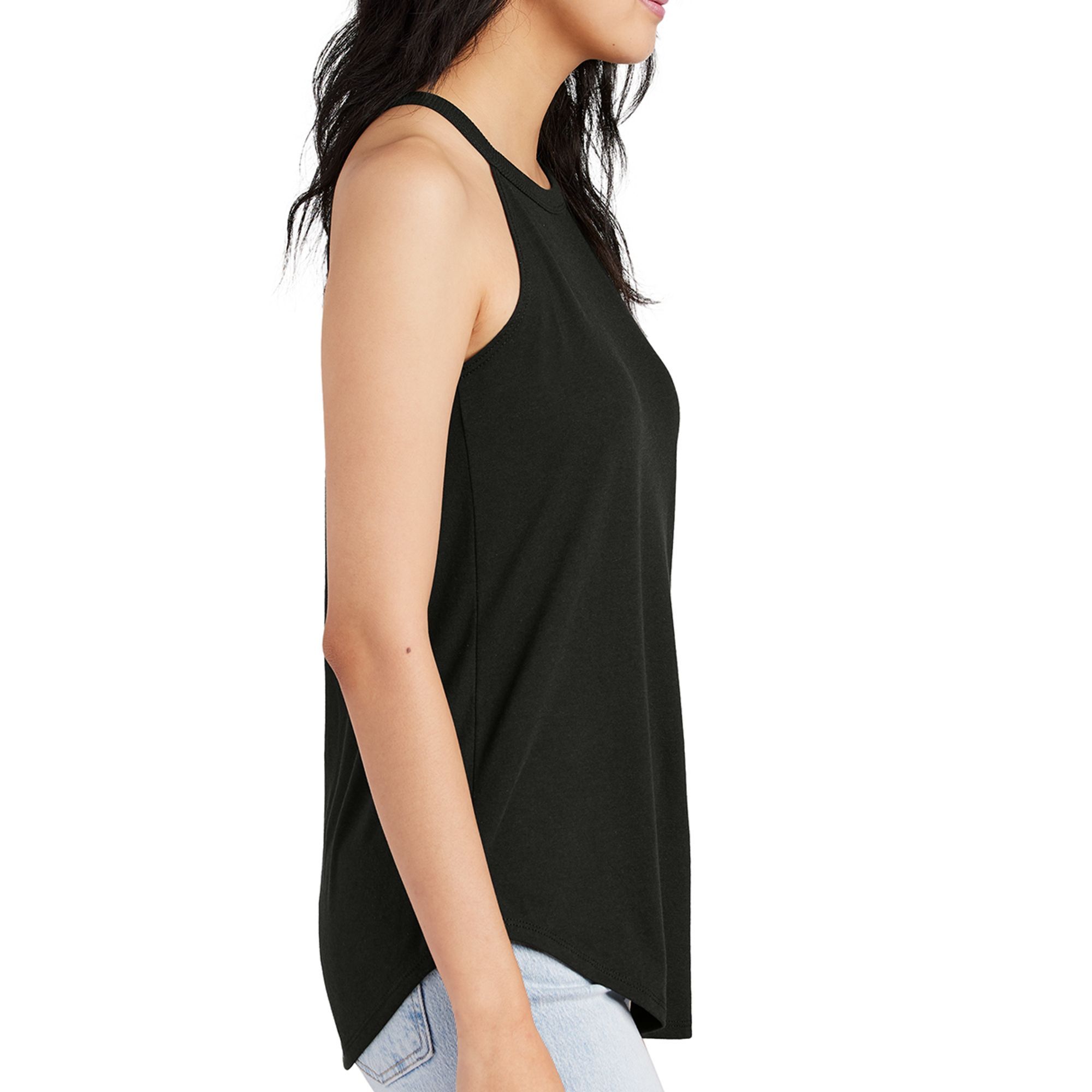 Wearing Positional Villain Women's Perfect Tri Rocker Tank
