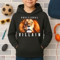 Wearing Positional Villain Kids Hoodie thumb 2