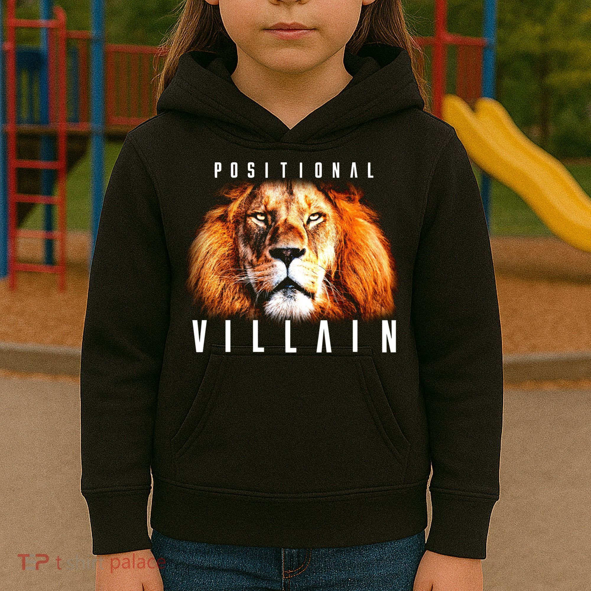 Wearing Positional Villain Kids Hoodie