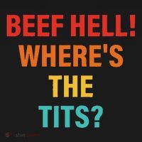 Beef Hell! WhereS The Tits Joke USA-Made Doggie Bandana thumb 2