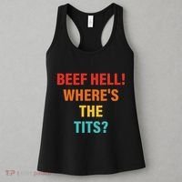 Beef Hell! WhereS The Tits Joke Women's Tank Top thumb 3