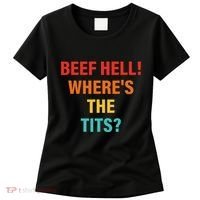 Beef Hell! WhereS The Tits Joke Women's T-Shirt thumb 0