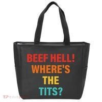 Beef Hell! WhereS The Tits Joke Tote Bag thumb 0