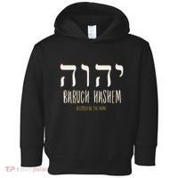 Baruch Hashem Yhwh Messianic Hebrew Roots Toddler Hoodie thumb 0