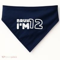 Bruh IM 12 ItS My 12th Birthday 12 Year Old Birthday USA-Made Doggie Bandana thumb 0