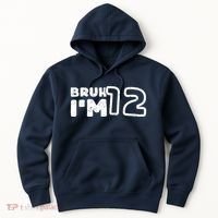 Bruh IM 12 ItS My 12th Birthday 12 Year Old Birthday Hoodie thumb 0