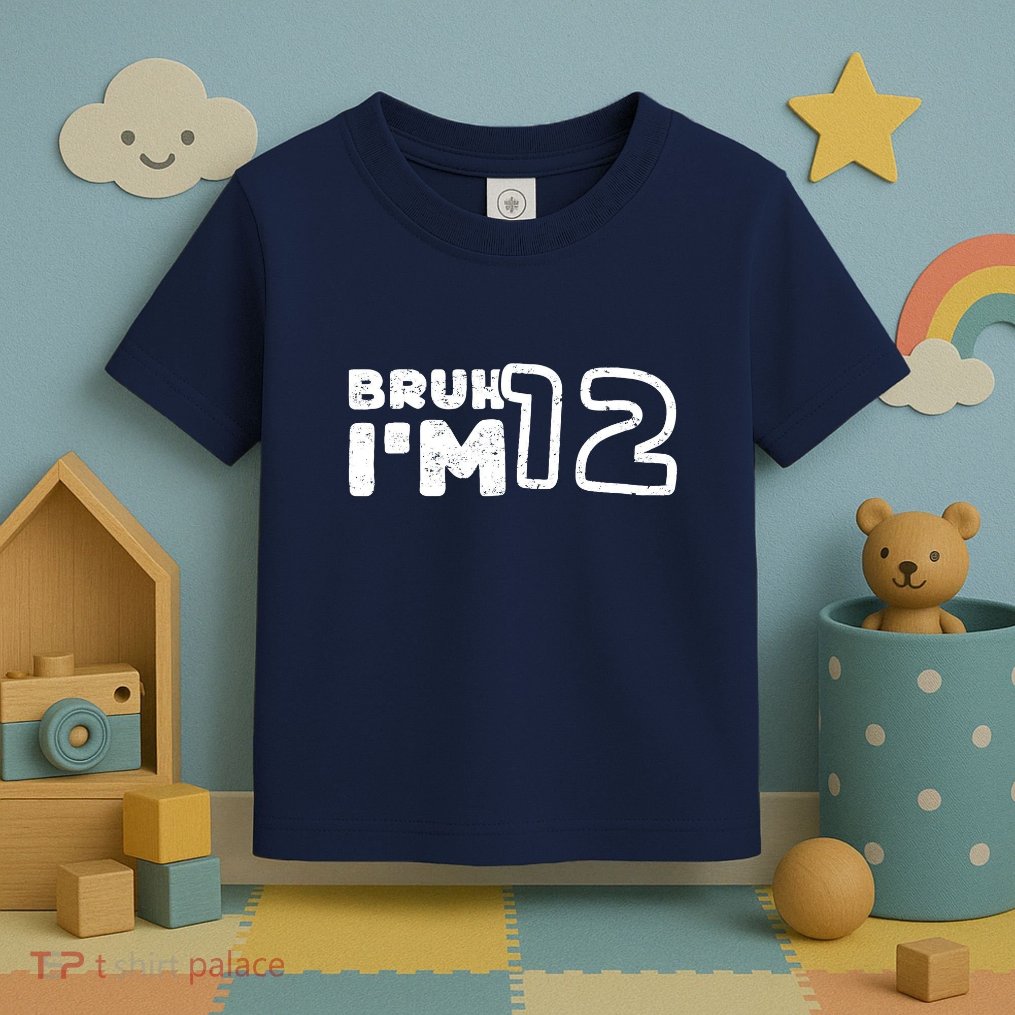 Bruh IM 12 ItS My 12th Birthday 12 Year Old Birthday Toddler T-Shirt