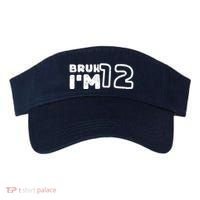 Bruh IM 12 ItS My 12th Birthday 12 Year Old Birthday Visor thumb 0