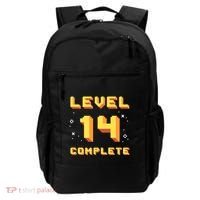 Born In 2007 Level 14 Complete 14th Birthday Retro Gaming Gift Backpack thumb 0