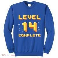 Born In 2007 Level 14 Complete 14th Birthday Retro Gaming Gift Sweatshirt thumb 0