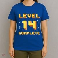 Born In 2007 Level 14 Complete 14th Birthday Retro Gaming Gift T-Shirt thumb 4