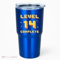 Born In 2007 Level 14 Complete 14th Birthday Retro Gaming Gift Tumbler thumb 0
